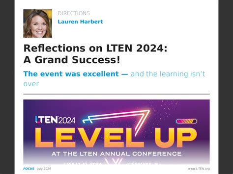 lten 2024|Reflections on LTEN 2024: A Grand Success!